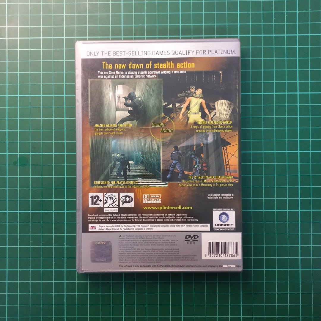 Tom Clancy's Splinter Cell : Pandora Tomorrow | PS2 | Platinum | PlayStation 2 | Used Game - RetroguySA