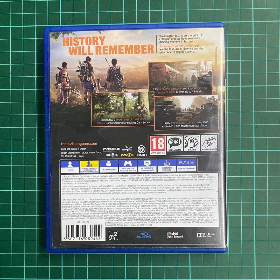 Tom Clancy's: The Division 2 | PlayStation 4 | PS4 | Used Game - RetroguySA