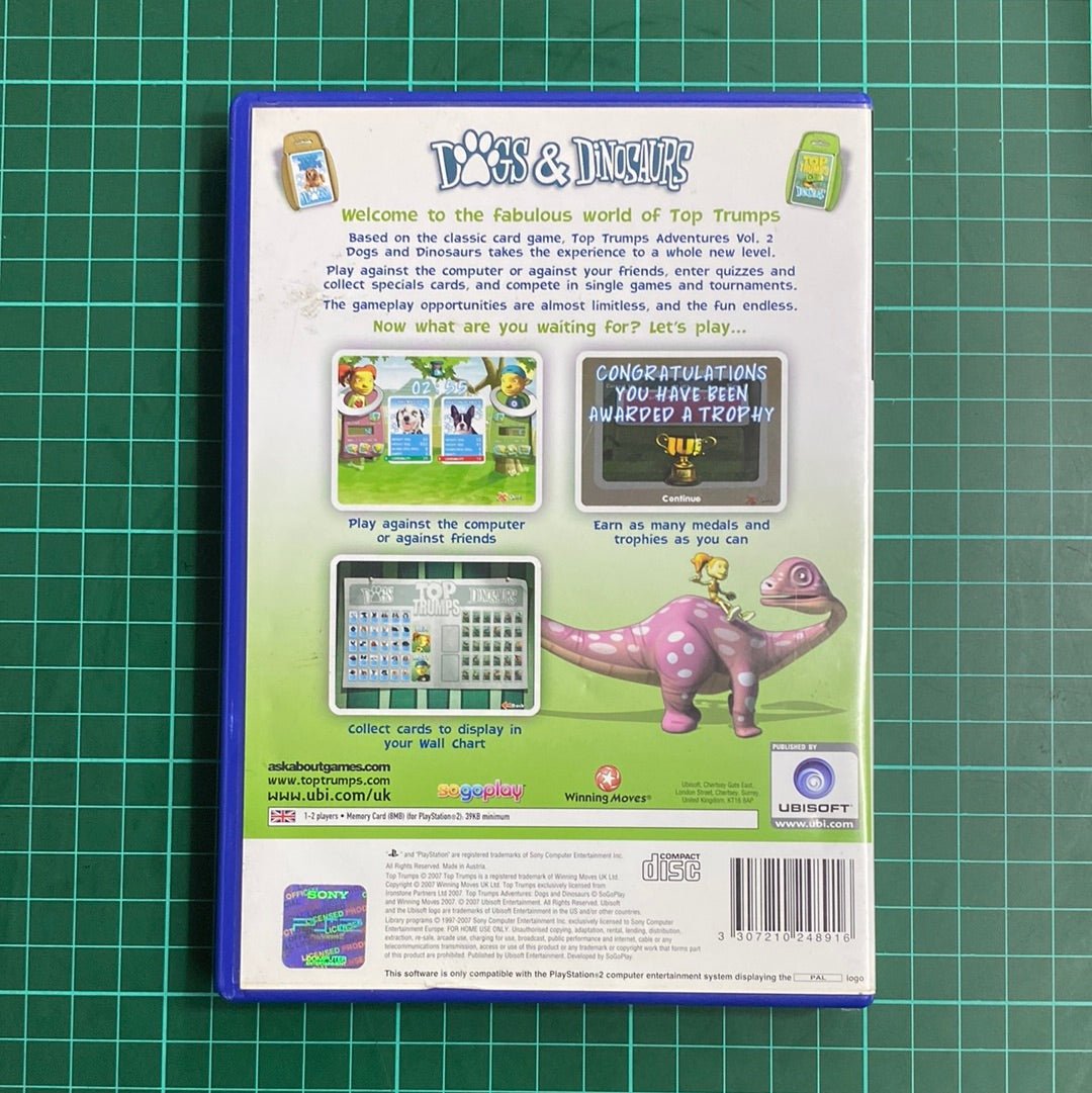 Top Trumps: Dogs & Dinosaurs | PlayStation 2 | PS2 | Used Game - RetroguySA