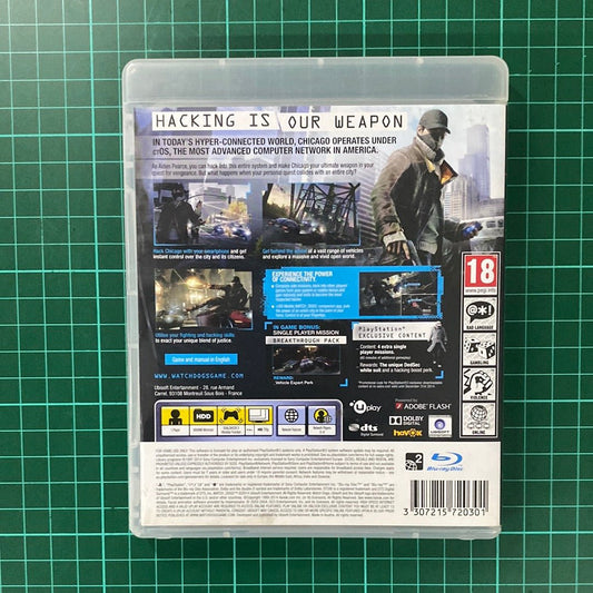 Watch Dogs : Special Edition | PlayStation 3 | PS3 | Used Game - RetroguySA