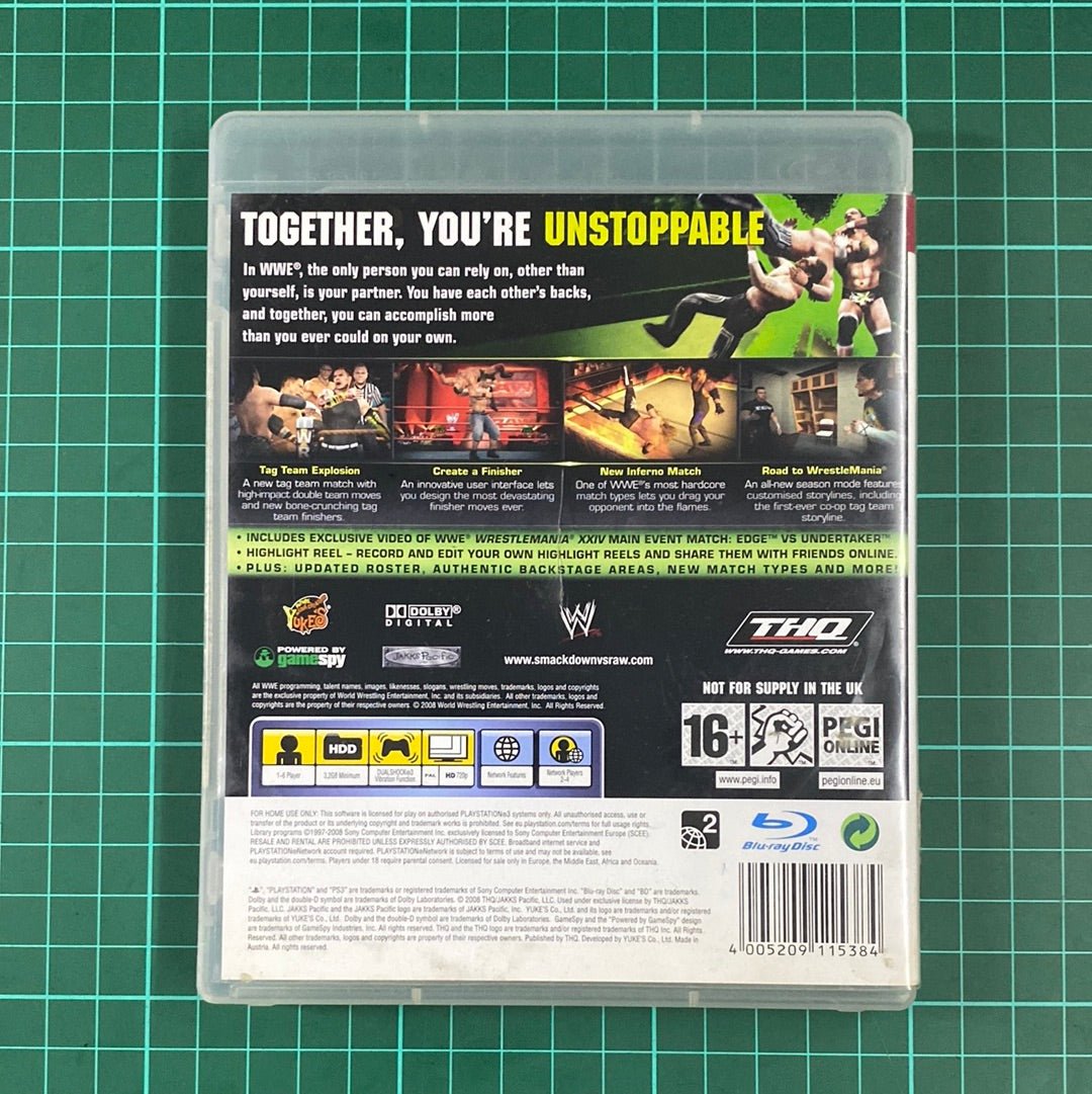 WWE Smack Down Vs Raw 2009 | PS3 | PlayStation 3 | Used Game - RetroguySA