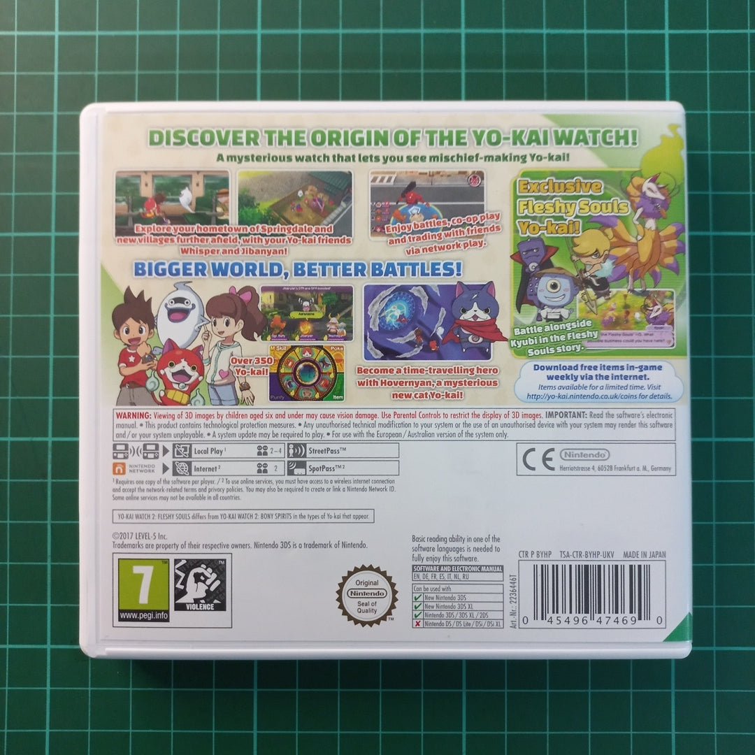 Yo - Kai Watch 2 : Fleshy Souls | Nintendo 3DS | 3DS | Used Game - RetroguySA