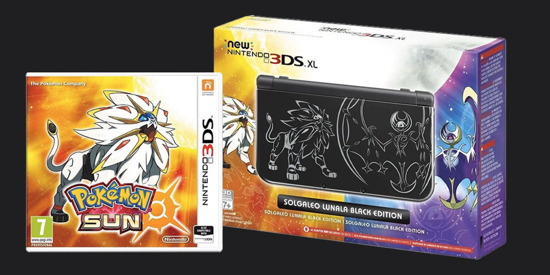 Embrace the Eclipse: Own a Piece of Pokémon History - New Nintendo 3DS XL Solgaleo Lunala Black Edition Arrives at RetroGuySA! - RetroguySA