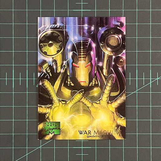 109 War Machine | Devries | 1995 | Marvel Masterpieces | Trading Card - RetroguySA