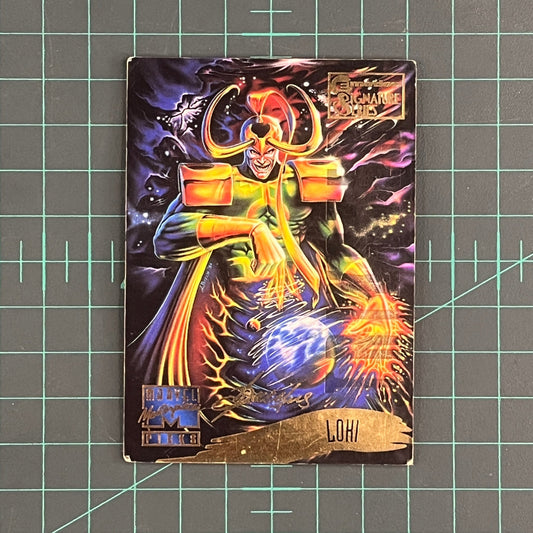 131 Loki | Patelis | E - Motion Signature Series | 1995 | Marvel Masterpieces | Trading Card - RetroguySA