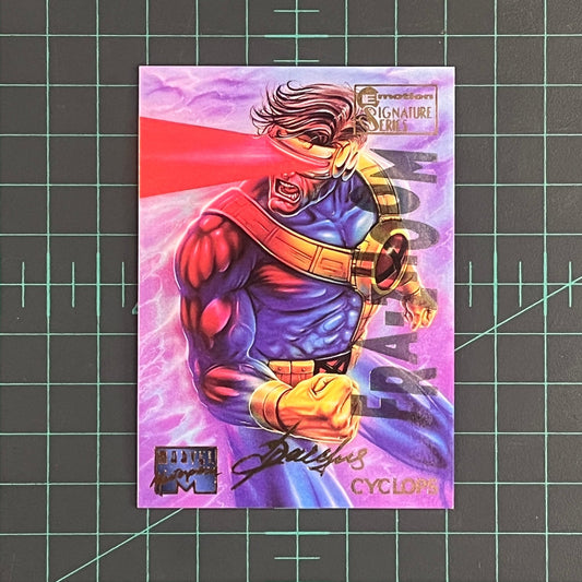 23 Cyclops | Patelis | E - Motion Signature Series | 1995 | Marvel Masterpieces | Trading Card - RetroguySA