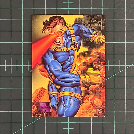24 Cyclops | Scanlan | E - Motion Signature Series | 1995 | Marvel Masterpieces | Trading Card - RetroguySA