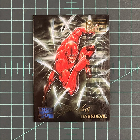 26 Daredevil | Patelis | E - Motion Signature Series | 1995 | Marvel Masterpieces | Trading Card - RetroguySA