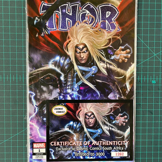 Thor #1 | 2020 | Comic | Marvel | Certificate of Authenticity | Comic Book