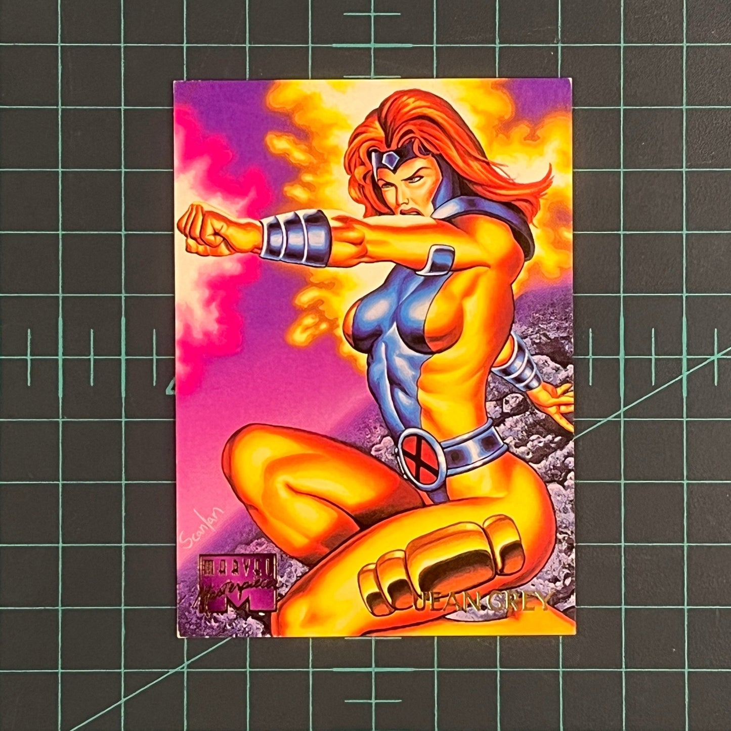 57 Jean Grey | Scanlan | 1995 | Marvel Masterpieces | Trading Card - RetroguySA
