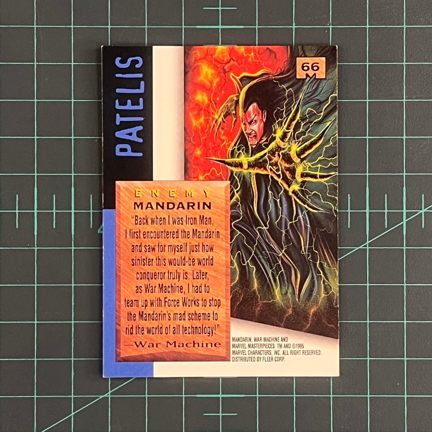 66 Mandarin | Patelis | 1995 | Marvel Masterpieces | Trading Card - RetroguySA
