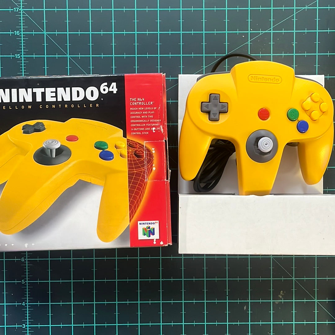 Nintendo N64 Controller | Yellow | Nintendo 64 | N64 | Accessories