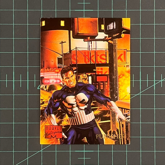 80 Punisher | Nelson | 1995 | Marvel Masterpieces | Trading Card - RetroguySA