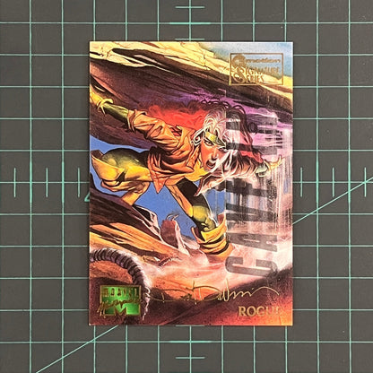 82 Rogue | Devries | E - Motion Signature Series | 1995 | Marvel Masterpieces | Trading Card - RetroguySA