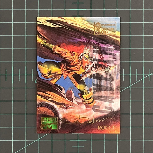 82 Rogue | Devries | E - Motion Signature Series | 1995 | Marvel Masterpieces | Trading Card - RetroguySA