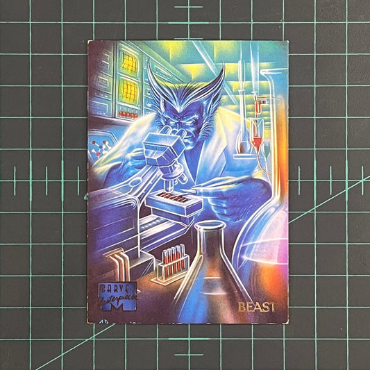 9 Beast | Patelis | 1995 | Marvel Masterpieces | Trading Card - RetroguySA