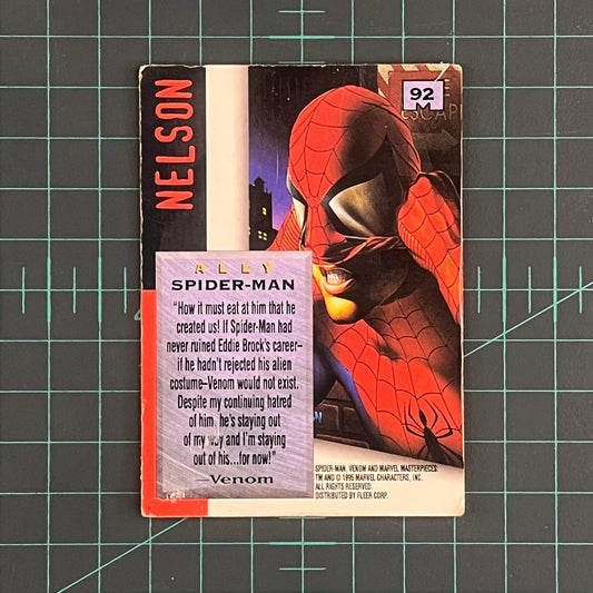92 Spider - Man | Nelson | E - Motion Signature Series | 1995 | Marvel Masterpieces | Trading Card - RetroguySA