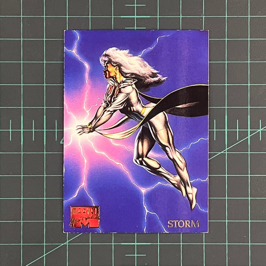 95 Storm | Nelson | 1995 | Marvel Masterpieces | Trading Card - RetroguySA