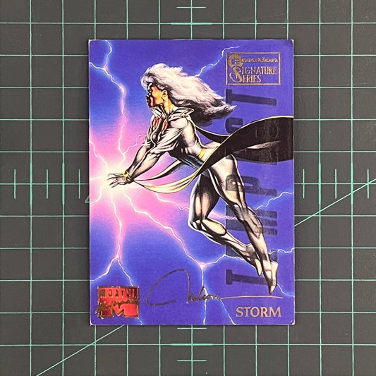 95 Storm | Nelson | E - Motion Signature Series | 1995 | Marvel Masterpieces | Trading Card - RetroguySA