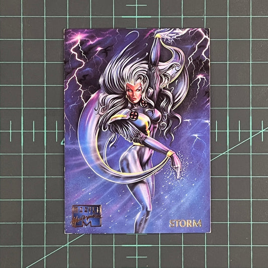 96 Storm | Patelis | 1995 | Marvel Masterpieces | Trading Card - RetroguySA
