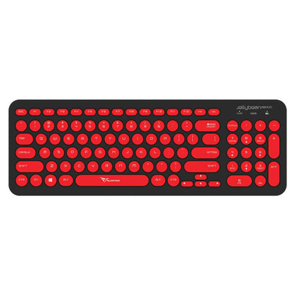 Alcatroz A2000 Jellybean Wireless Keyboard and Mouse Combo - Black/Red