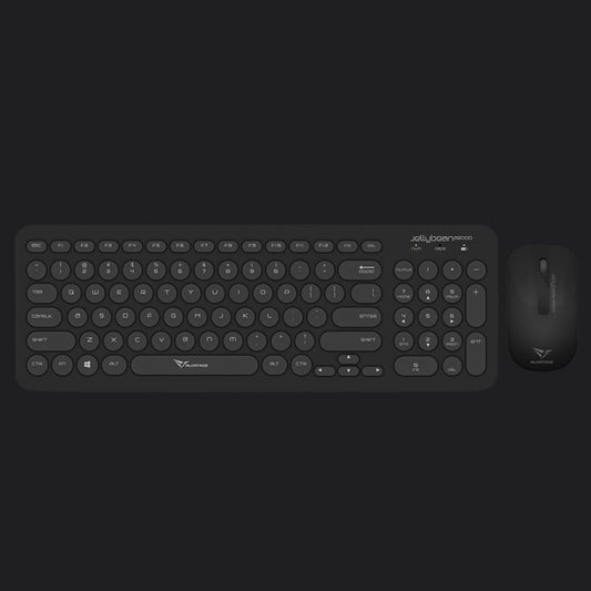 Alcatroz A2000 Jellybean Wireless Keyboard and Mouse Combo - Black