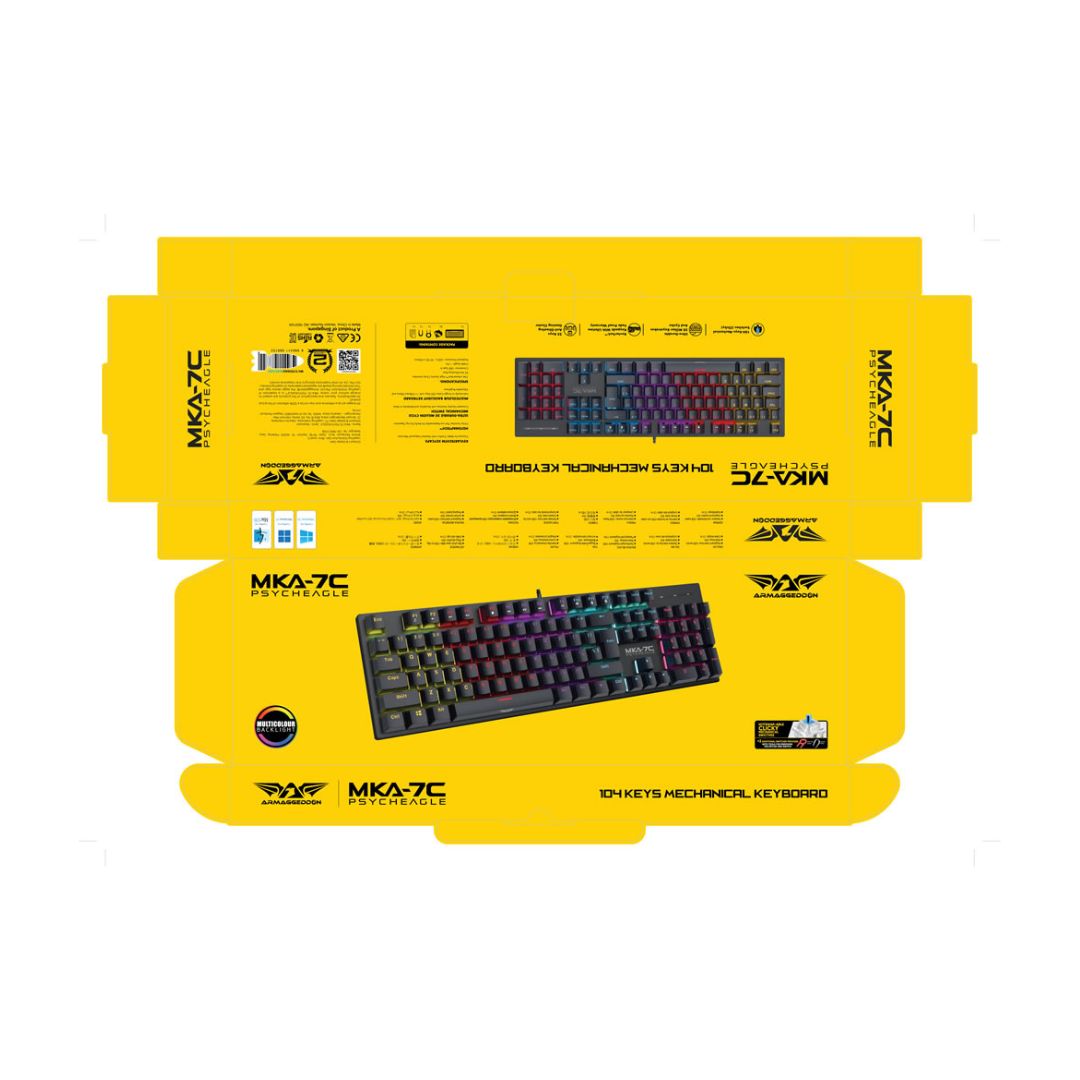 Armaggeddon MKA-7C Psycheagle Mechanical Gaming Keyboard - Clicky