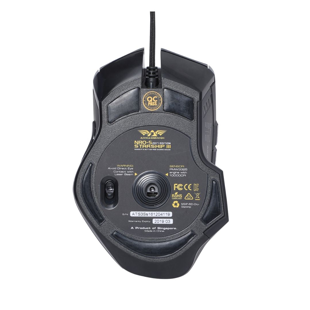 Armaggeddon NRO-5 STARSHIP III RGB Laser Gaming Mouse
