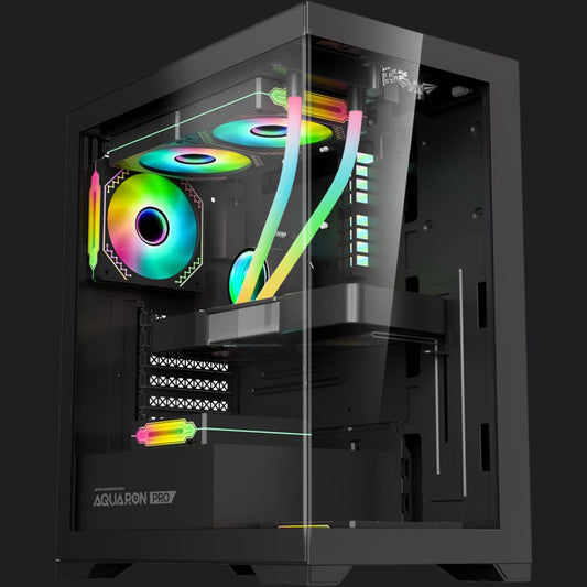 Armaggeddon Aquaron Pro ATX Gaming Case - Black