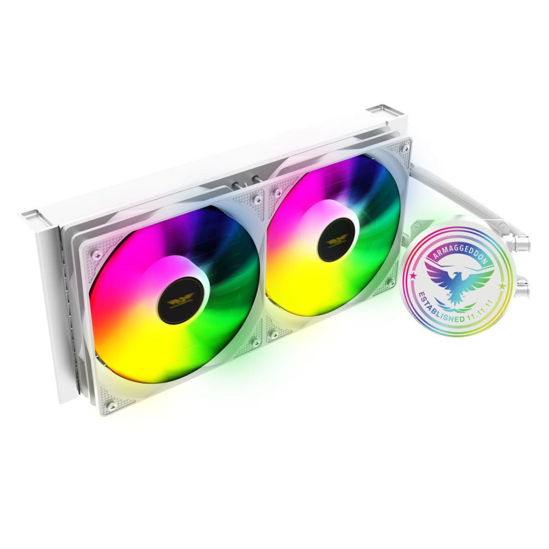 Armaggeddon Arctic Freeze 240 CPU Liquid Cooler - White