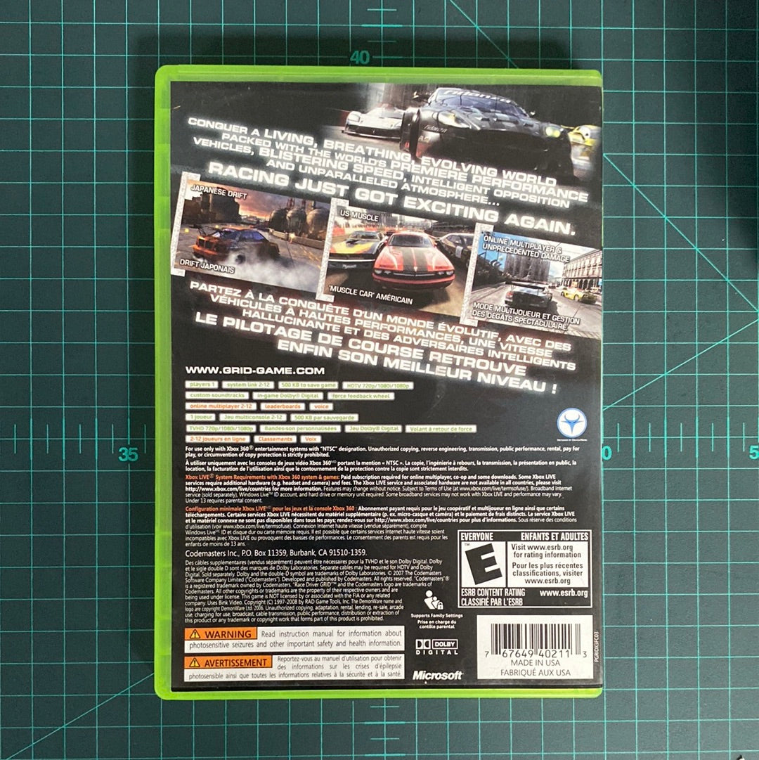 GRID | XBOX 360 | Used Game | NTSC