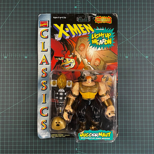 Juggernaut | X-Men: Classics Light Up Weapon | 1996 | Toy Biz | Figurine | Collectible | Toy | New Sealed