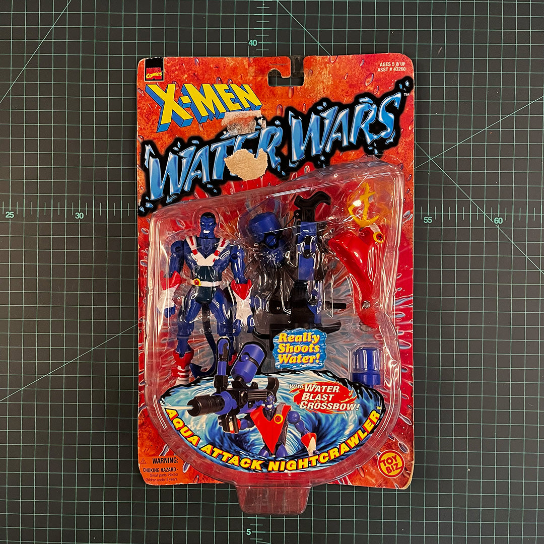 Aqua Attack Nightcrawler | X-Men: Water Wars | 1997 | Toy Biz | Figurine | Collectible | Toy | New