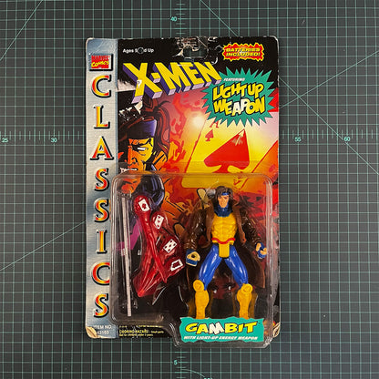 Gambit | X-Men: Classics Light Up Weapon | 1996 | Toy Biz | Figurine | Collectible | Toy | New Sealed