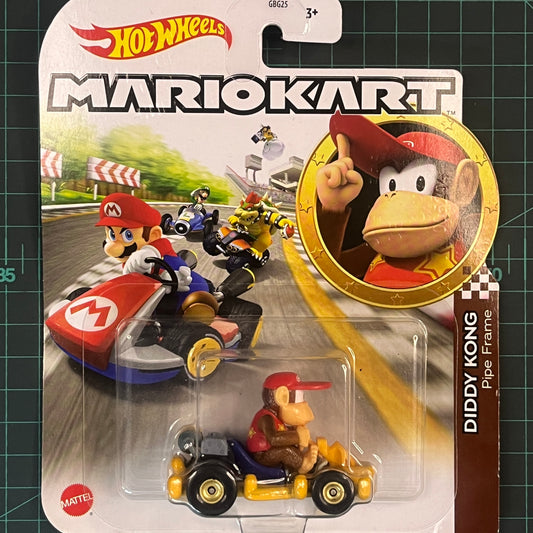Diddy Kong: Pipe Frame | Mario Kart | 2023 | Hot Wheels