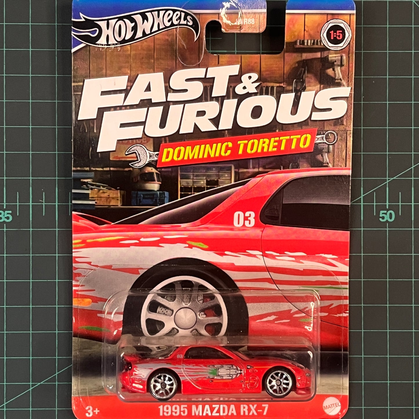 1995 Mazda RX-7 | Fast & Furious: Dominic Toretto | 2024 | Hot Wheels