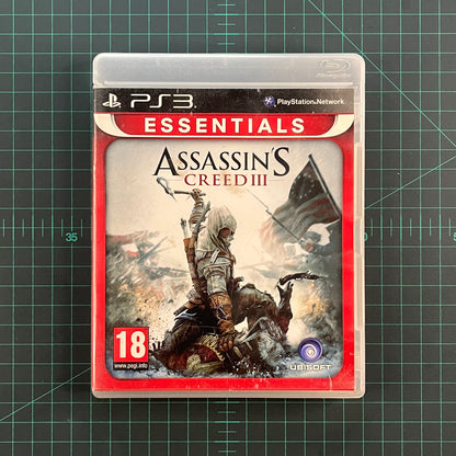 Assassin's Creed III | Essentials | PS3 | PlayStation 3 | Used Game | No Manual