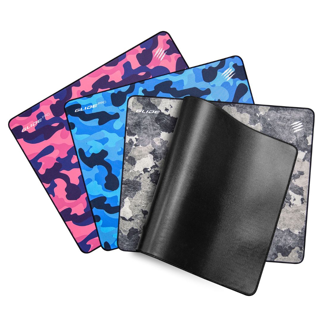 Mad Catz G.L.I.D.E. Pro Camo Gaming Mouse Pad - Grey