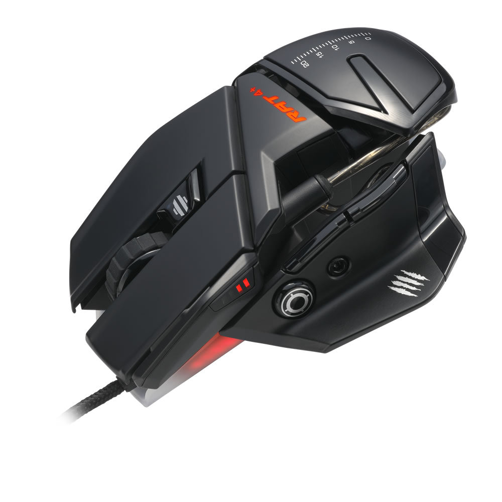 Mad Catz R.A.T. 4+ Wired Optical Gaming Mouse - Black