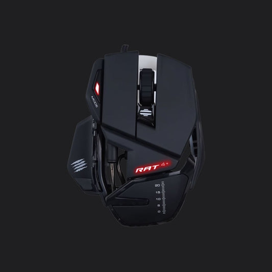 Mad Catz R.A.T. 4+ Wired Optical Gaming Mouse - Black