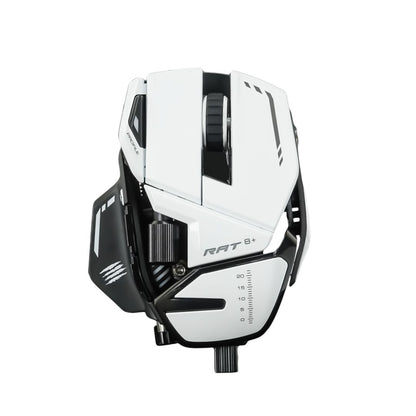 Mad Catz R.A.T. 8+ Wired Fully Adjustable Gaming Mouse - White