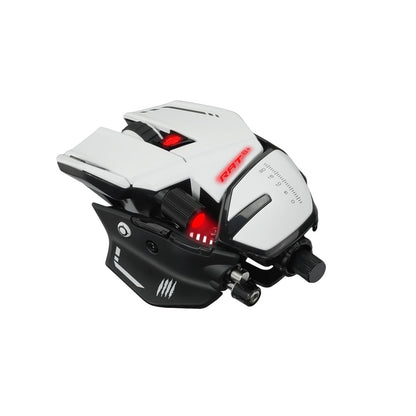 Mad Catz R.A.T. 8+ Wired Fully Adjustable Gaming Mouse - White
