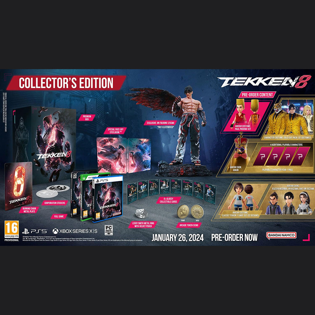 Tekken 8: Collector's Edition | PS5 | Playstation 5 | New Factory Sealed Game