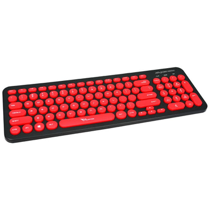 Alcatroz A2000 Jellybean Wireless Keyboard and Mouse Combo - Black/Red - RetroguySA