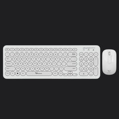 Alcatroz A2000 Jellybean Wireless Keyboard and Mouse Combo - White - RetroguySA