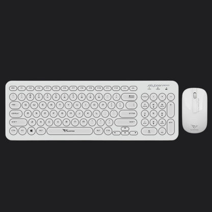 Alcatroz A2000 Jellybean Wireless Keyboard and Mouse Combo - White - RetroguySA