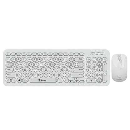 Alcatroz A2000 Jellybean Wireless Keyboard and Mouse Combo - White - RetroguySA