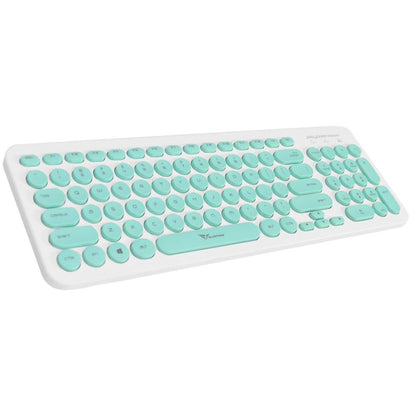 Alcatroz A2000 Jellybean Wireless Keyboard and Mouse Combo - White/Mint - RetroguySA