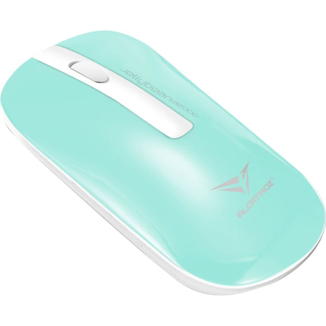 Alcatroz A2000 Jellybean Wireless Keyboard and Mouse Combo - White/Mint - RetroguySA