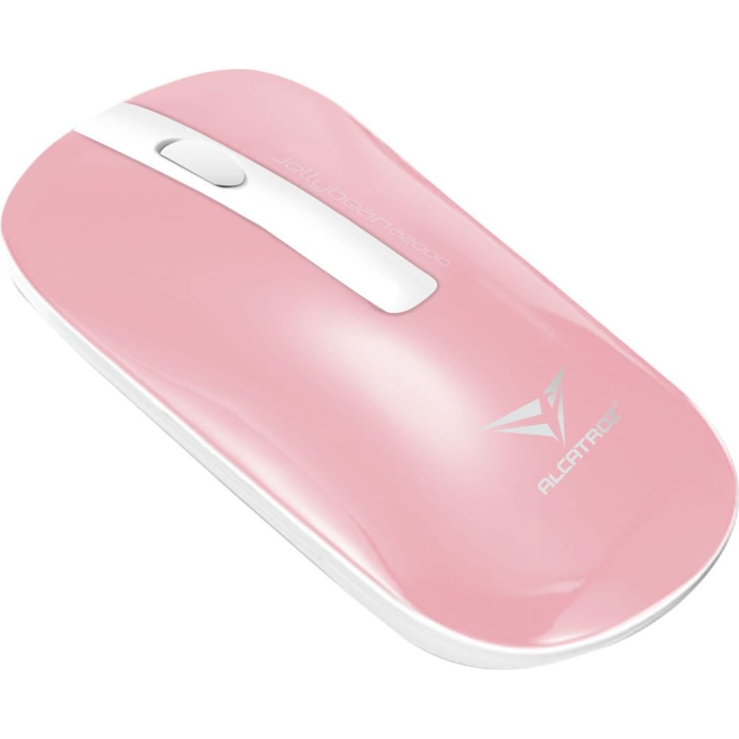 Alcatroz A2000 Jellybean Wireless Keyboard and Mouse Combo - White/Peach - RetroguySA